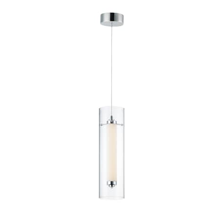 Centrum 1-Light 5 Wide Polished Chrome Mini Pendant